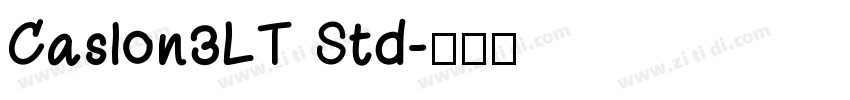 Caslon3LT Std字体转换